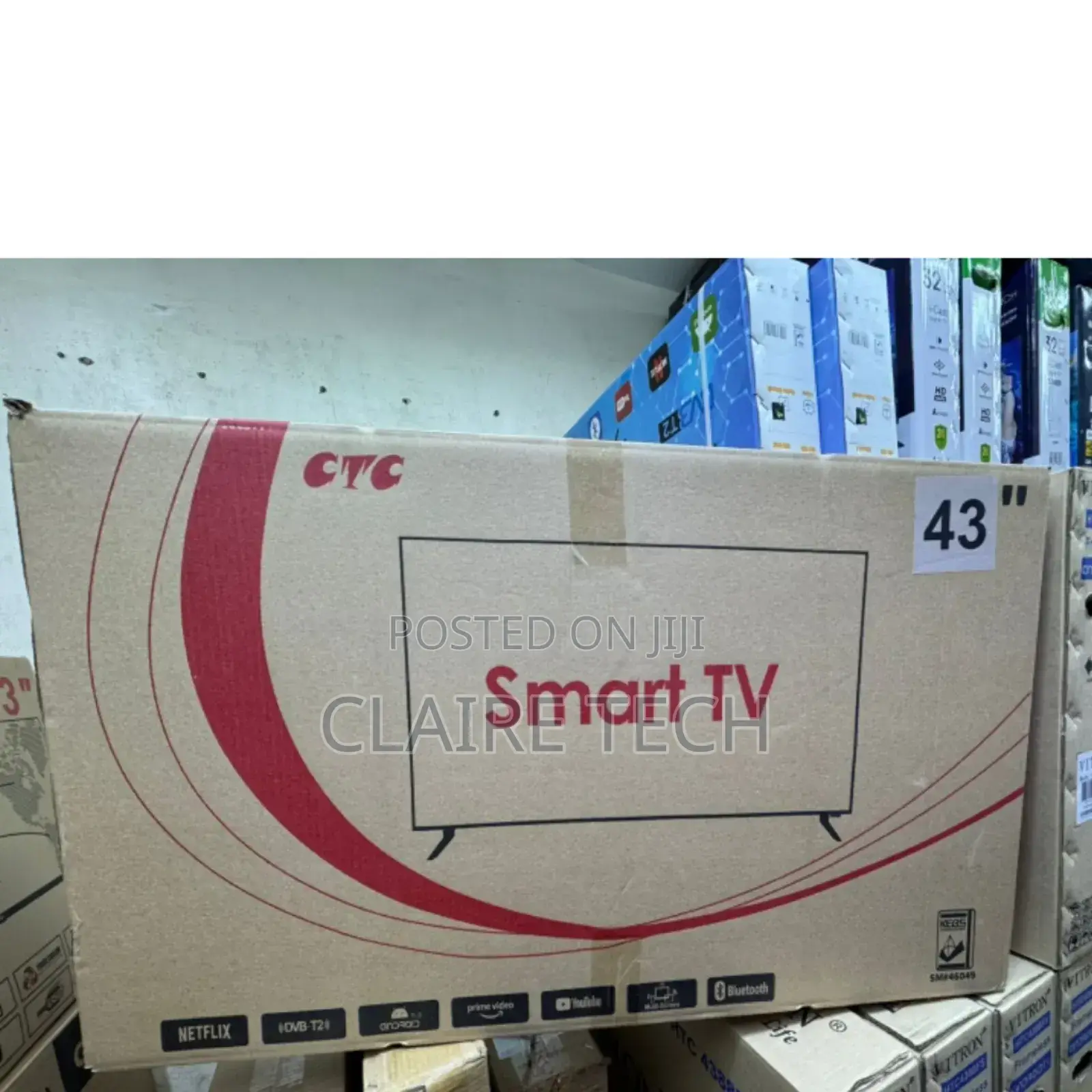 New CTC 43 Inches Smart Android Flameless Tv