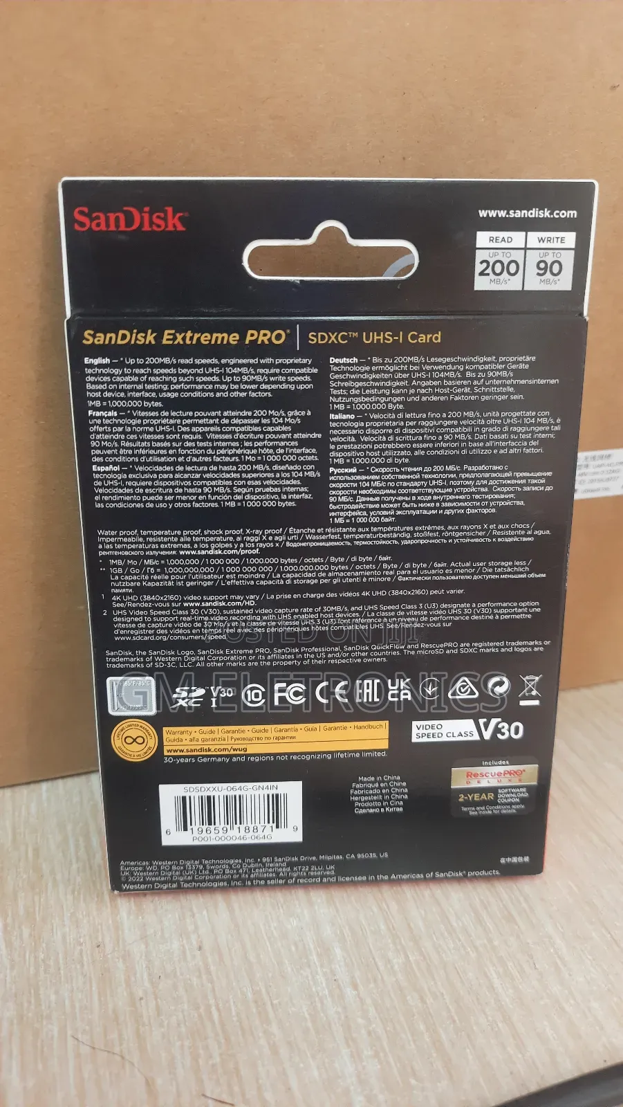 Original Universal 64gb Extreme Pro Sd Card ,Class-10.