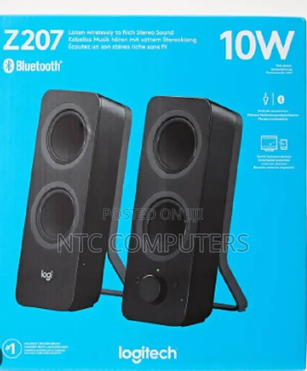 Logitech Z207 Bluetooth Stereo Speakers - Black