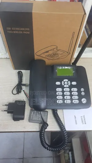Fixed Wireless GSM Phone for Office Domestic Use-Sim Slot.