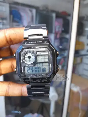 Casio Men Watch, Casio World Time Watch,Water Resistant