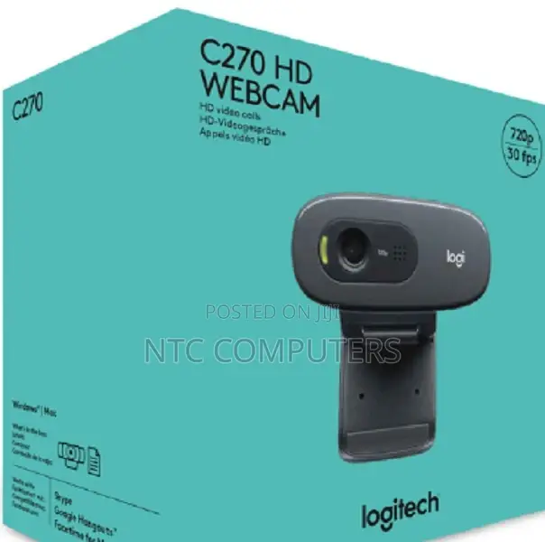 Logitech C270 Hd Webcam - Black - Usb
