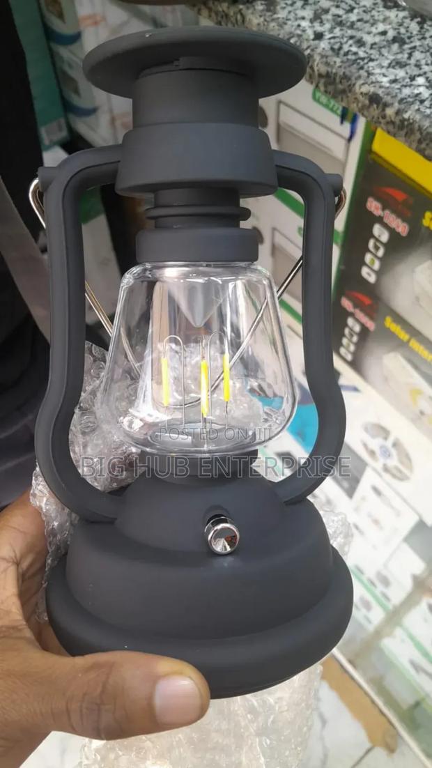 Solar Rechargeable Lantern and Hand Crank Lamp - main view