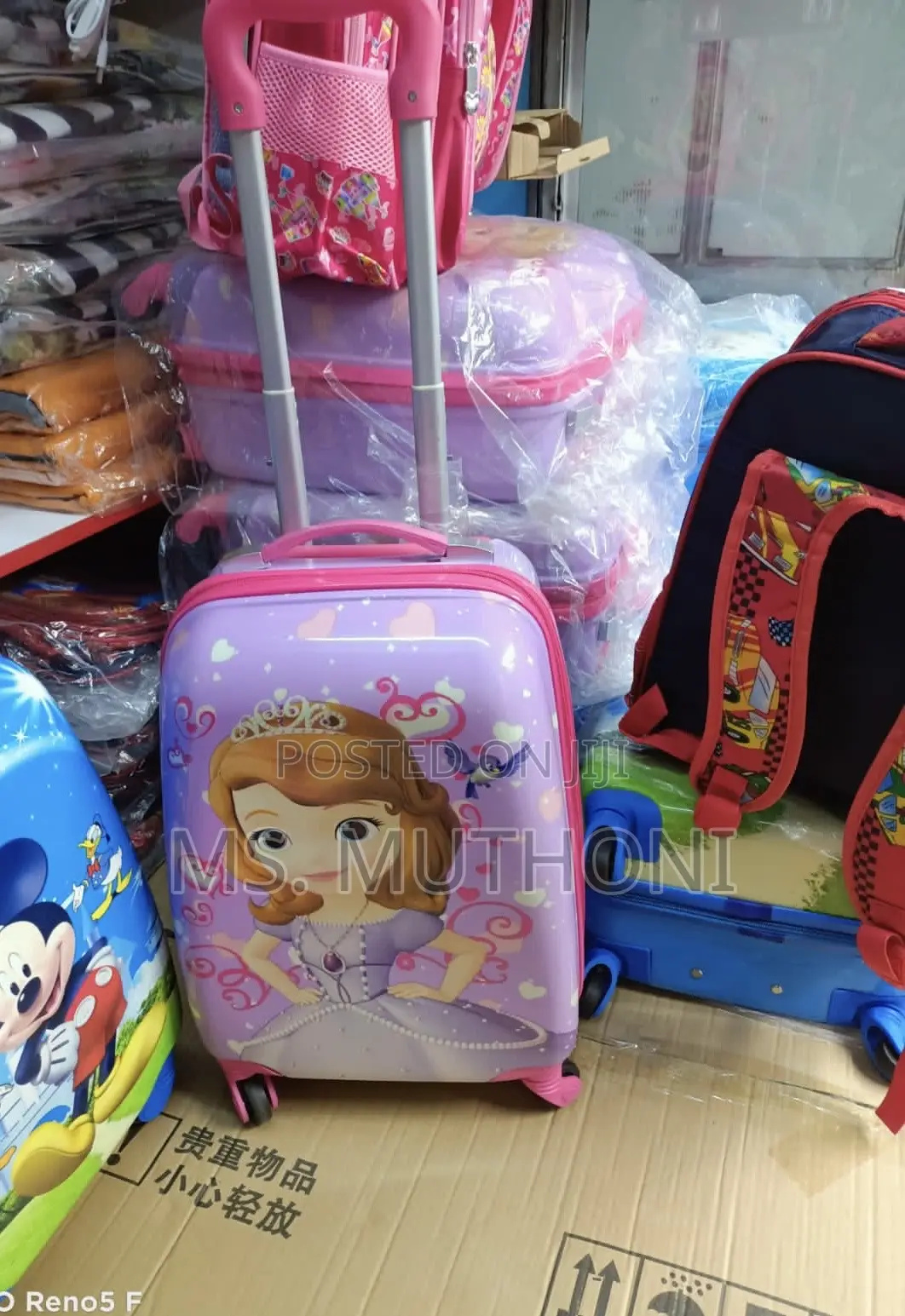 Kids Cartoon Themed Trolley Bags