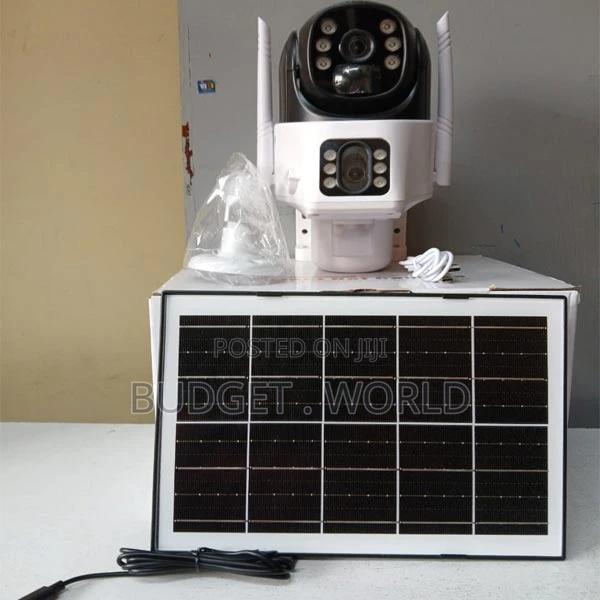 Lens Dual-Screen,360° 4g Solar Powered Outdoo CCTV Camera