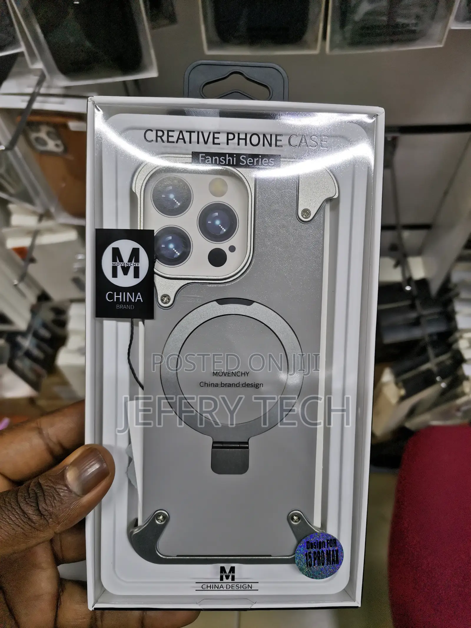 iPhone 15 Pro Max Case, Aluminum Shells With Built-in Kickst