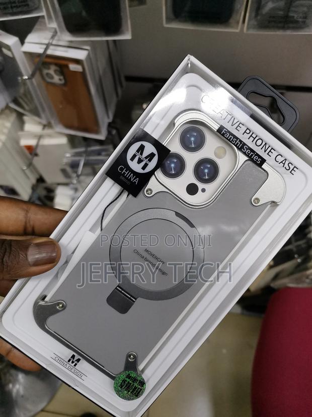 iPhone 15 Pro Max Case, Aluminum Shells With Built-in Kickst - thumbnail 2