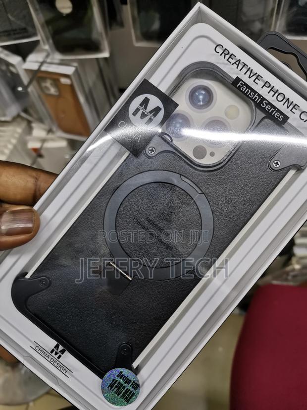 iPhone 14 Pro Max Frameless Armored Case Leather Texture - thumbnail 3