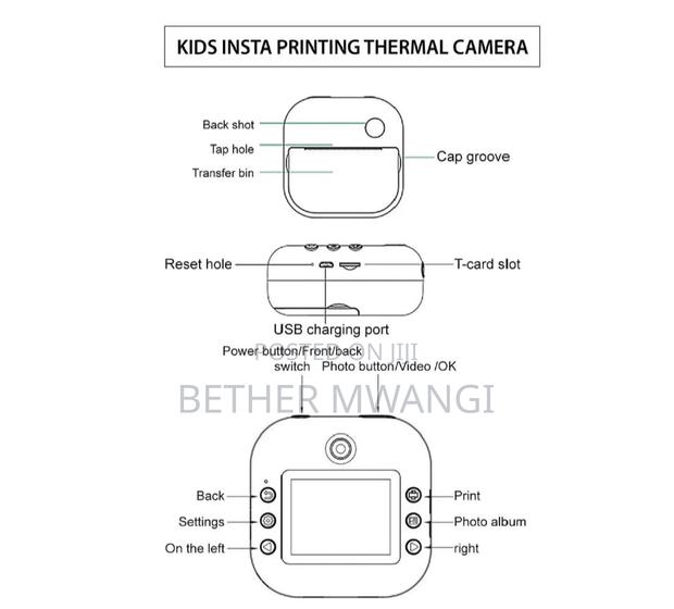 Kids Insta Printing Thermal Camera in Kenya - thumbnail 4