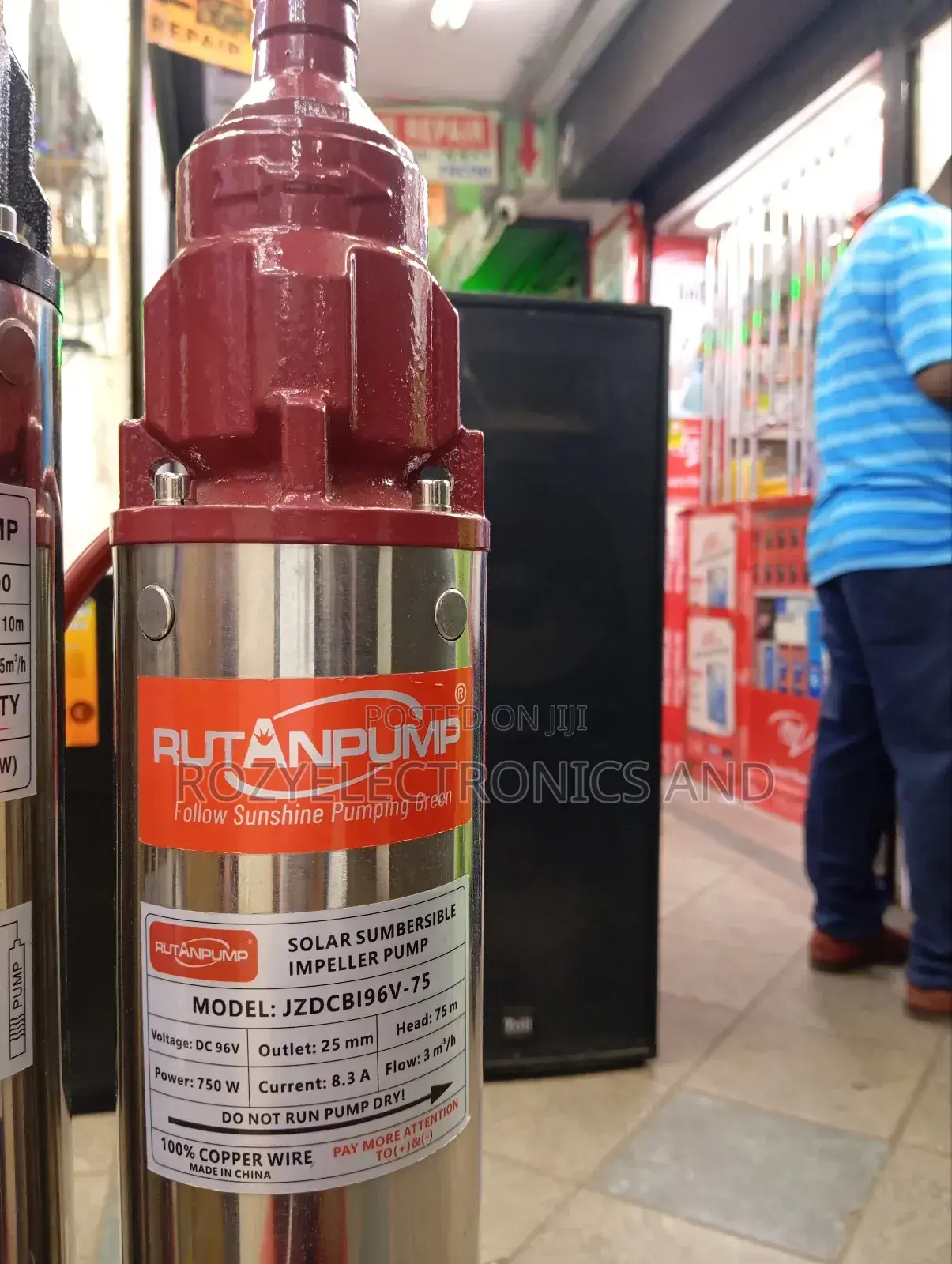 Submasible Water Pump Rutan 750 Watts and 75m