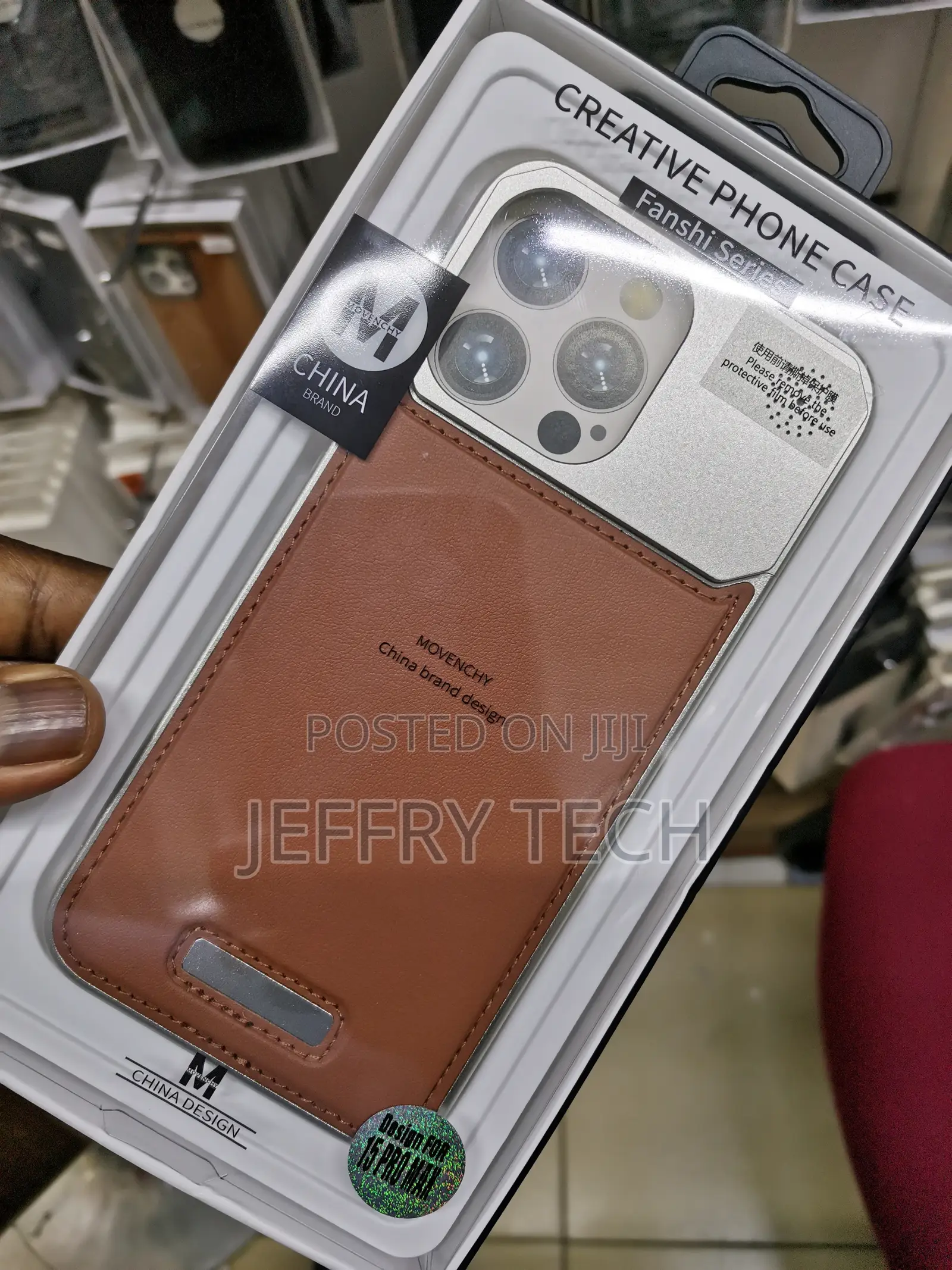 Aviation Aluminum Alloy Leather Case for iPhone 15 Pro Max,