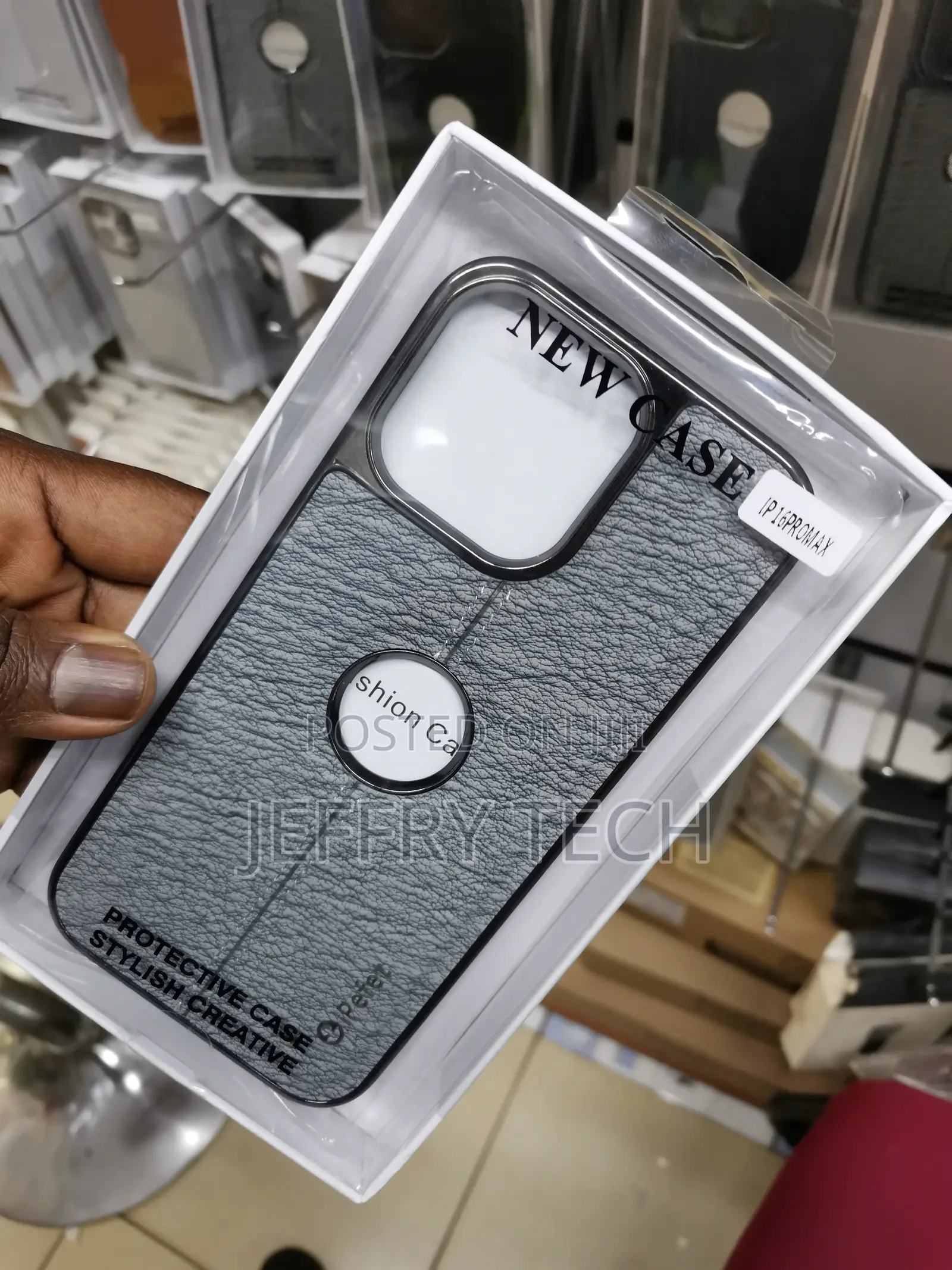 Leather Back Cover for Apple iPhone 16 Pro Max Shock Proof