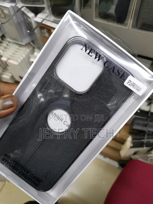 Apple iPhone 16 Pro Max (Flexible Pu Leather With Logo Cut R - thumbnail 3