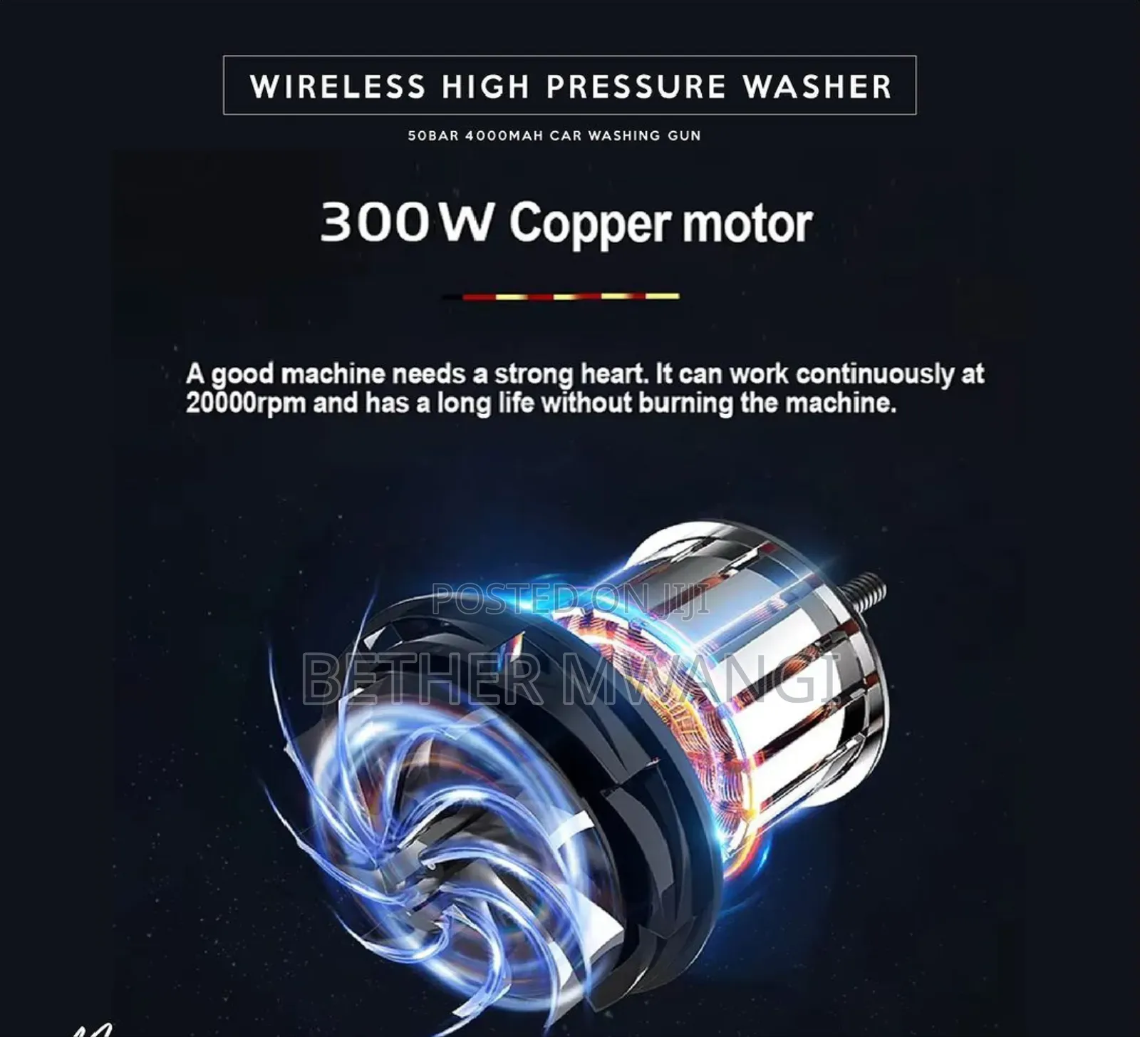 Portable Wireless High Pressure Washer In Kenya