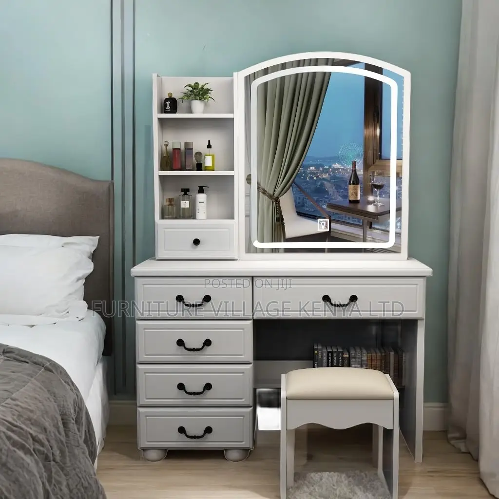 Vanity Desk With Mirror and Lights for Makeup