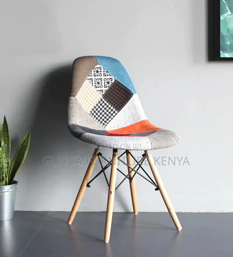 Office Chairs: Eames Vintage Patch Work Leisure Chairs