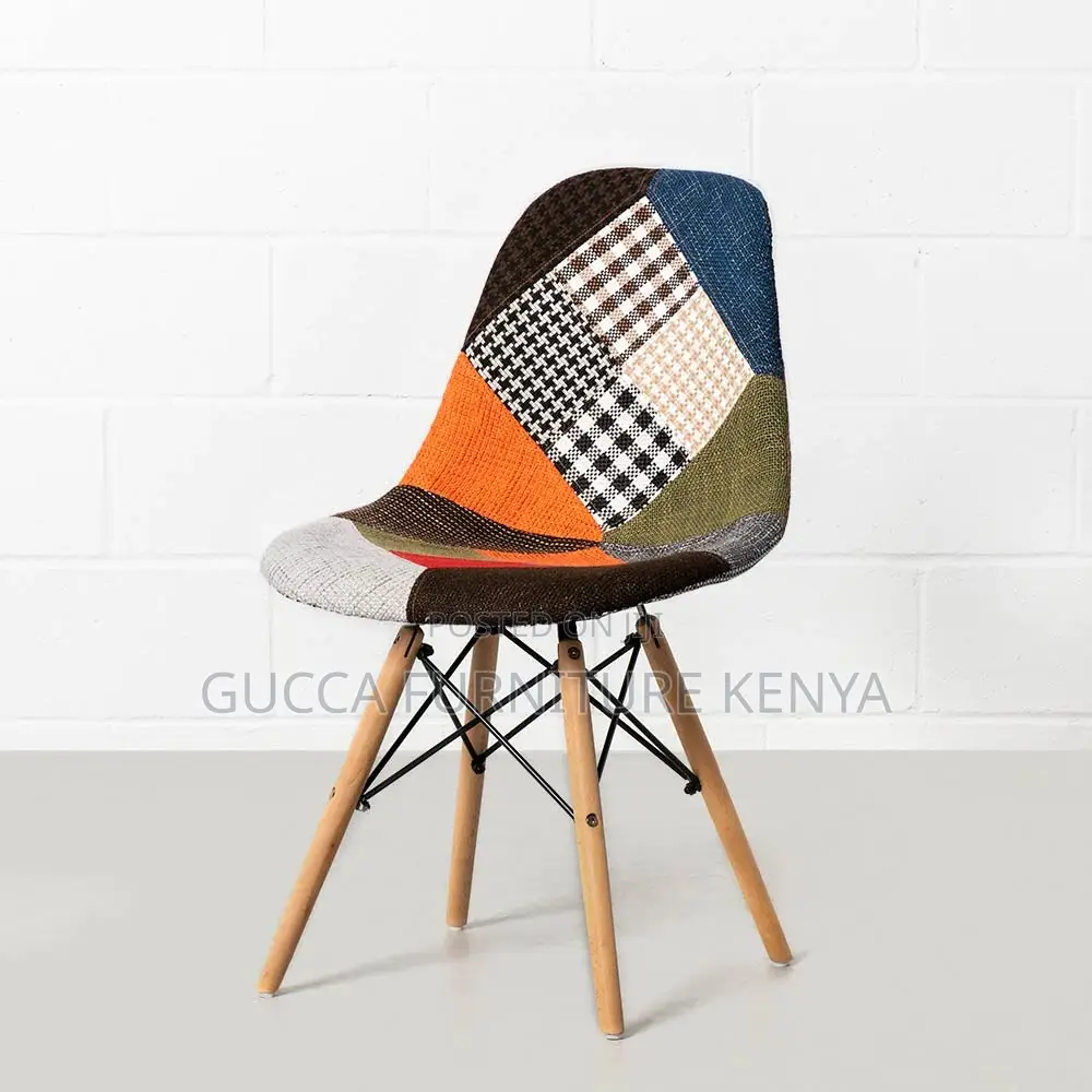 Office Chairs: Eames Vintage Patch Work Leisure Chairs
