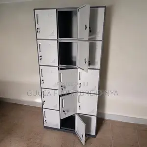Cabinets: Staff Steel Storage Locker Cabinet With 15 Doors