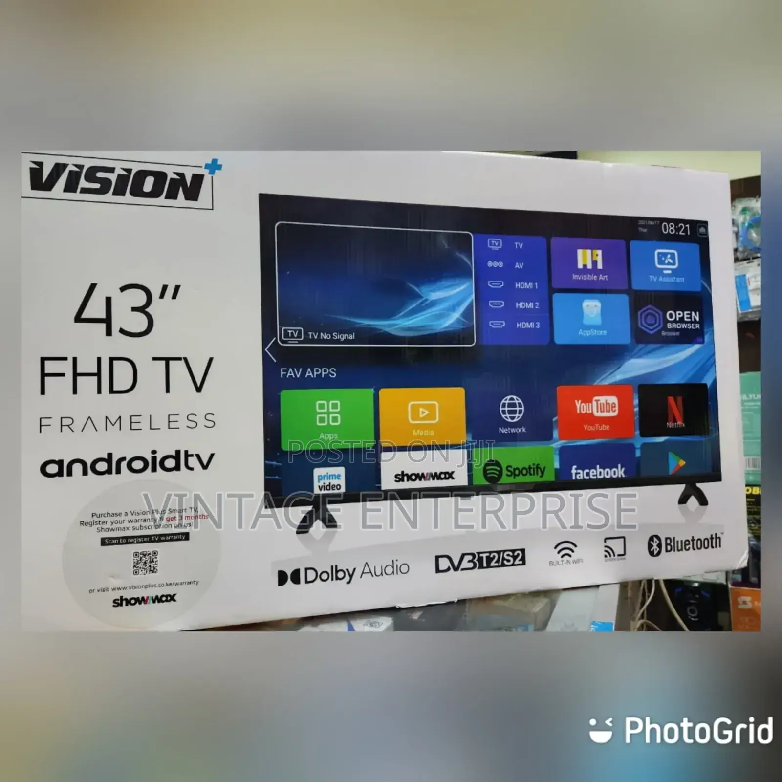 43" Vision Smart Android Frameless Tv