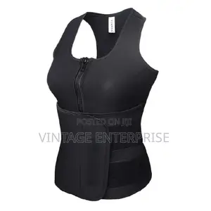 Body Shaper Sweat Slimming Tops Zipper