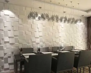 White PVC 3D Wallpanels