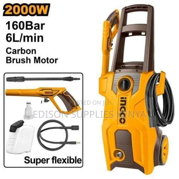 Car Wash Machine 2000 Watts Ingco High Pressure Washer Unit