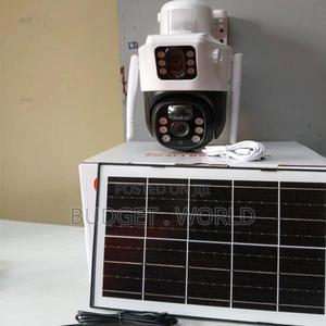 Wireless Outdoor CCTV Camera Two Lens New 4g Solar Powered