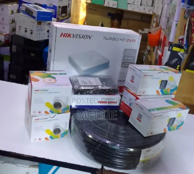 Hikvision 4 Cameras 1080P 2MP CCTV Cameras Full Package