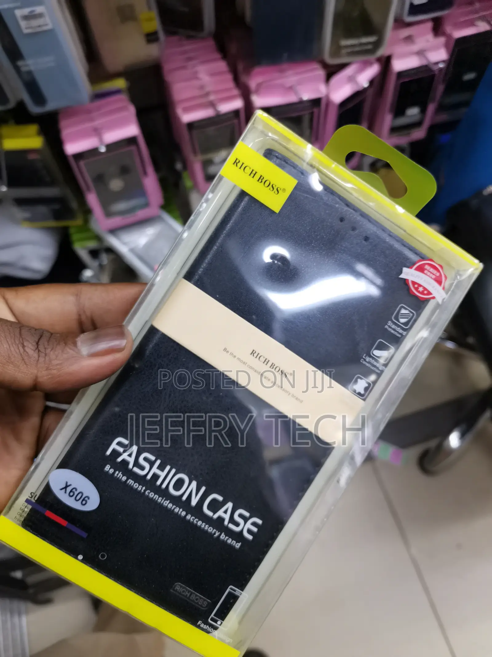 Universal Richboss Flip Case for Infinix Hot 6 X606 -Black