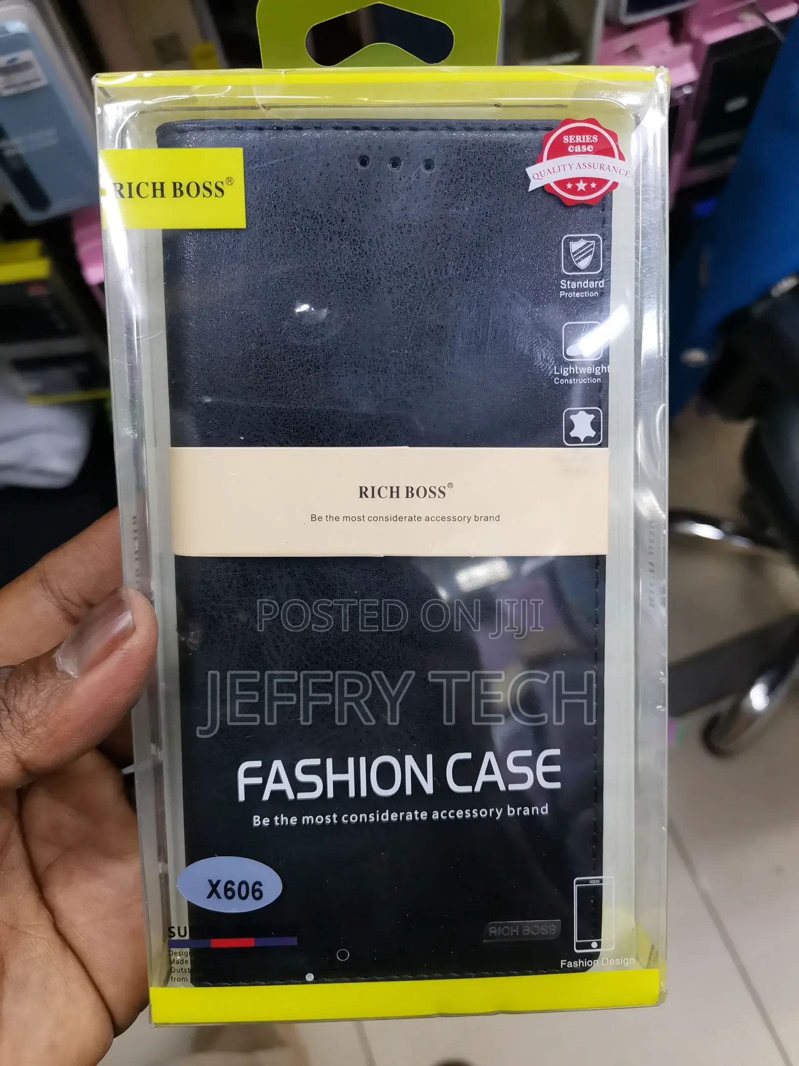 Universal Richboss Flip Case for Infinix Hot 6 X606 -Black