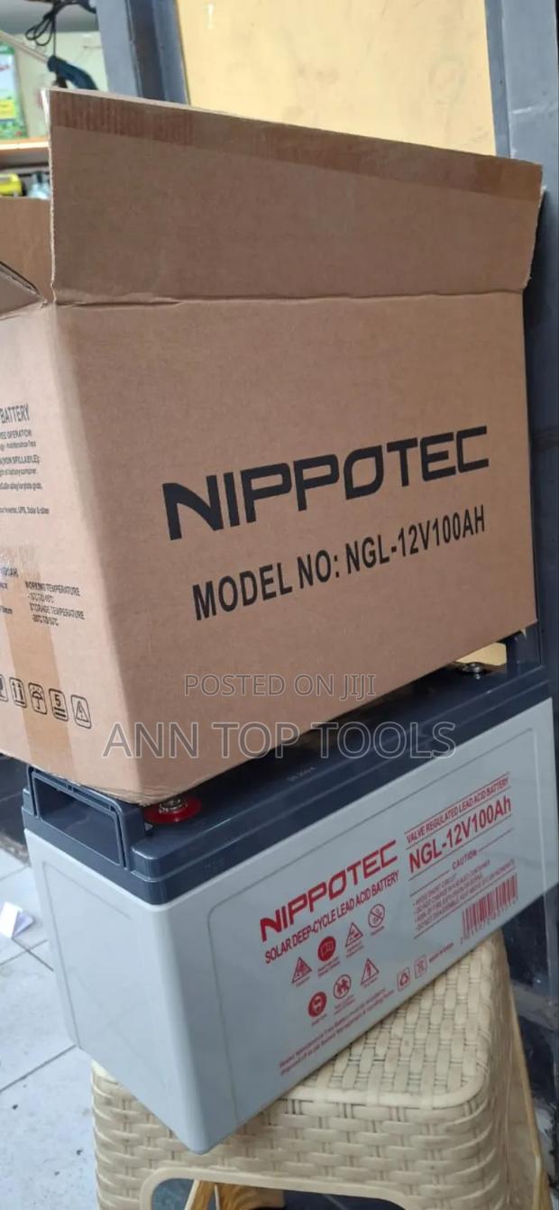 Nippotec Solar Deep Cycle Lead Gel Battery 100ah 12v