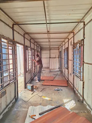 40ft Shipping Container Fabrication to an Office 1st Stage