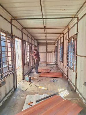 40ft Shipping Container Fabrication to an Office 1st Stage