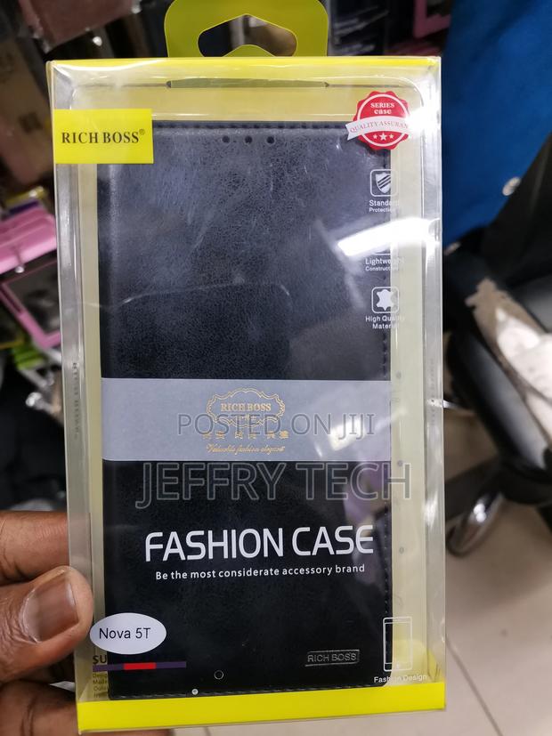 Universal Richboss Flip Cover For Huawei Nova 5T - Black - main view