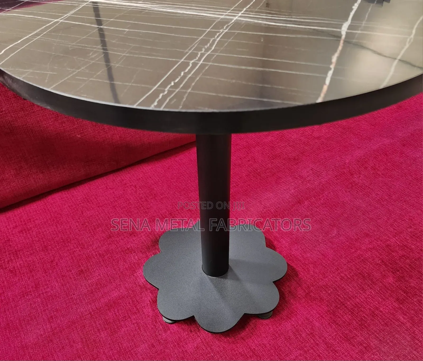 Fancy FLOWER Metal Table Legs/Base Tops Are Optional