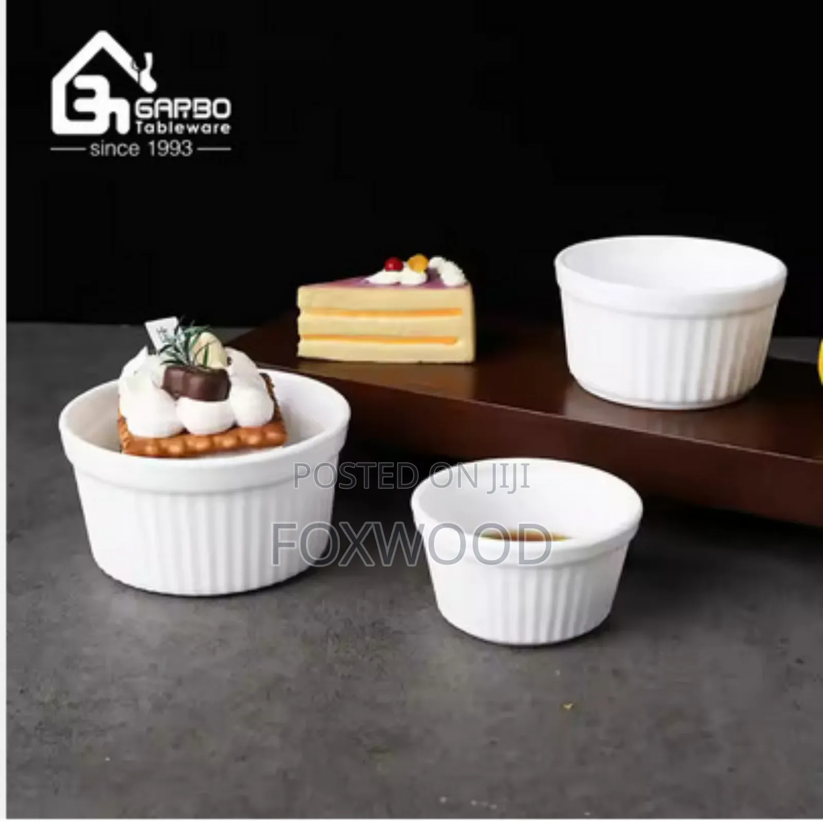 Ramekin Dessert Bowls Set of 6, Size 3"