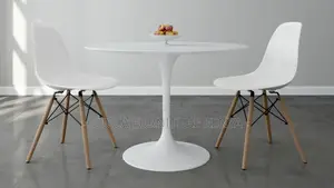 Home Chairs: 2-Seater Haven Marble Round Dining Table