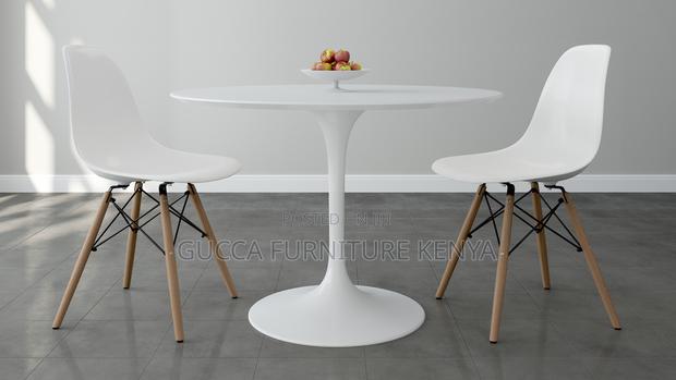 Home Chairs: 2-Seater Haven Marble Round Dining Table - thumbnail 3