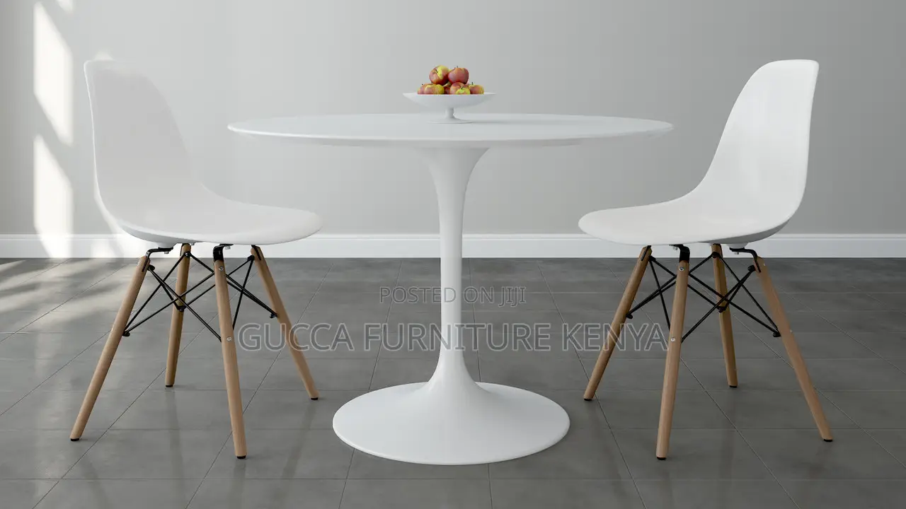 Home Chairs: 2-Seater Haven Marble Round Dining Table