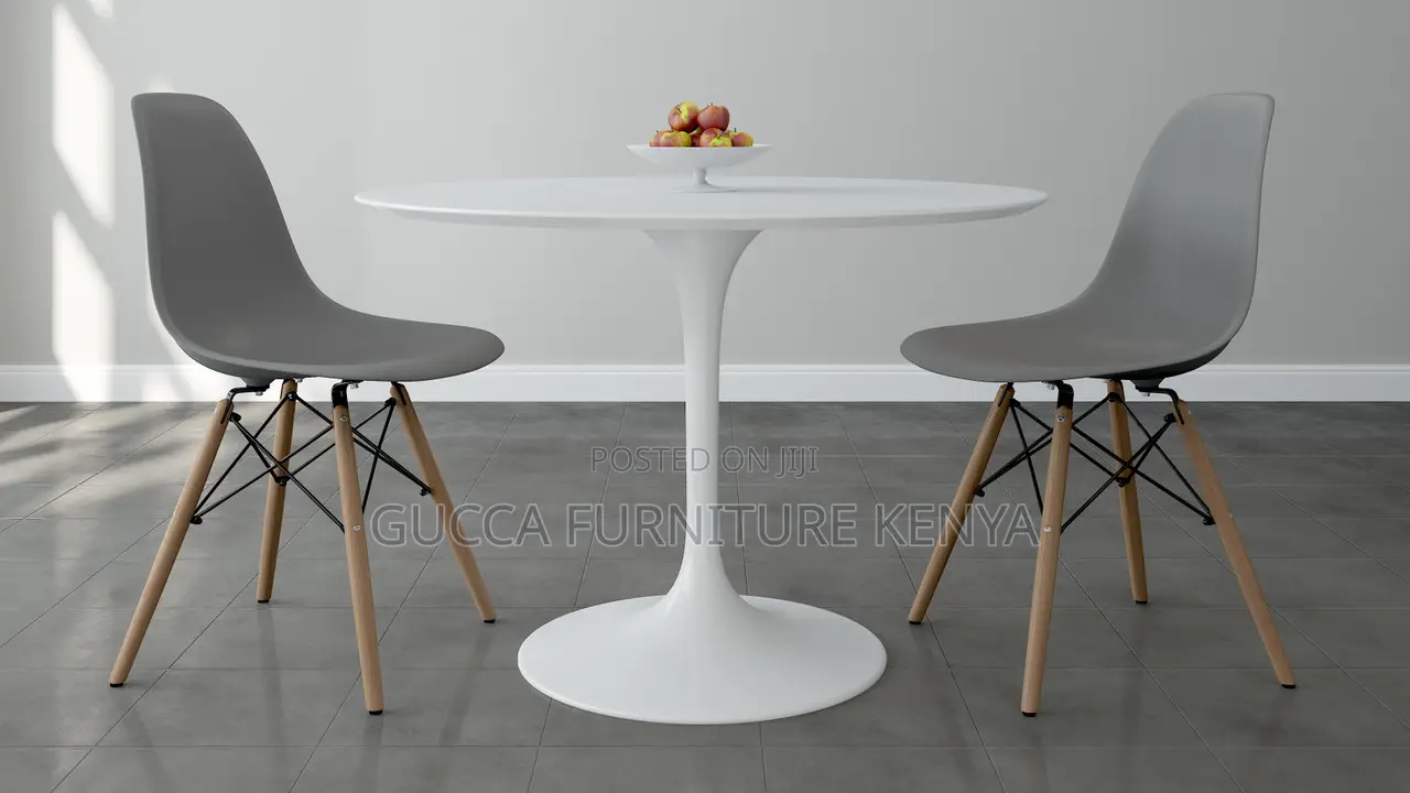 Home Chairs: 2-Seater Haven Marble Round Dining Table