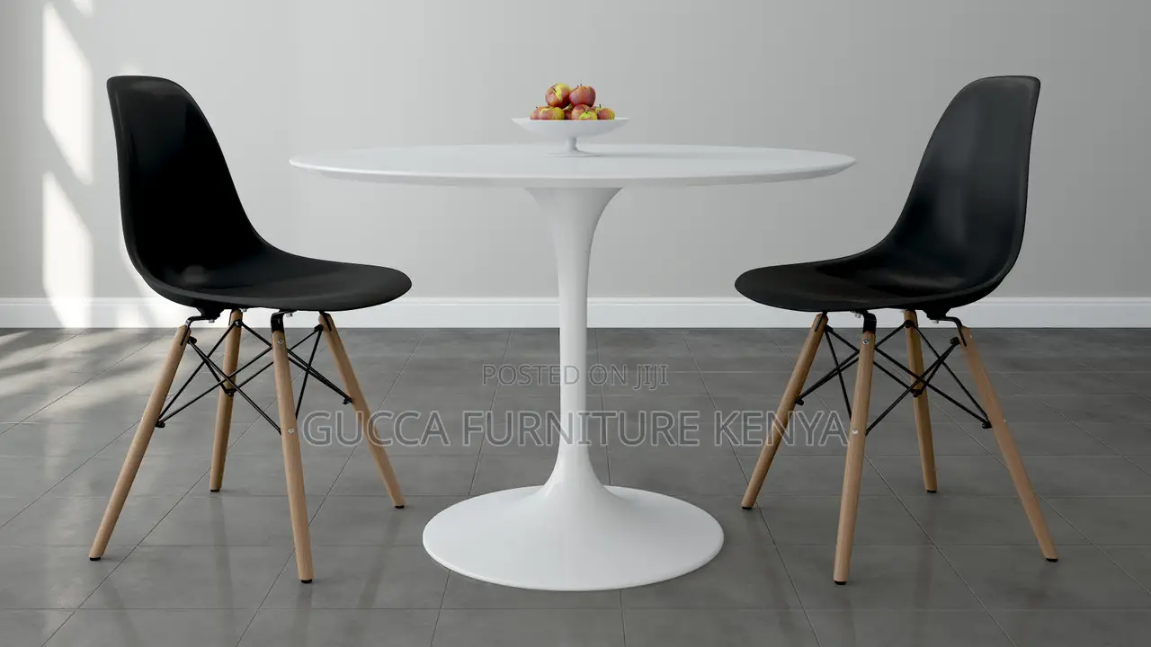 Home Chairs: 2-Seater Haven Marble Round Dining Table