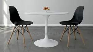 Home Chairs: 2-Seater Haven Marble Round Dining Table