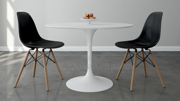 Home Chairs: 2-Seater Haven Marble Round Dining Table - thumbnail 2