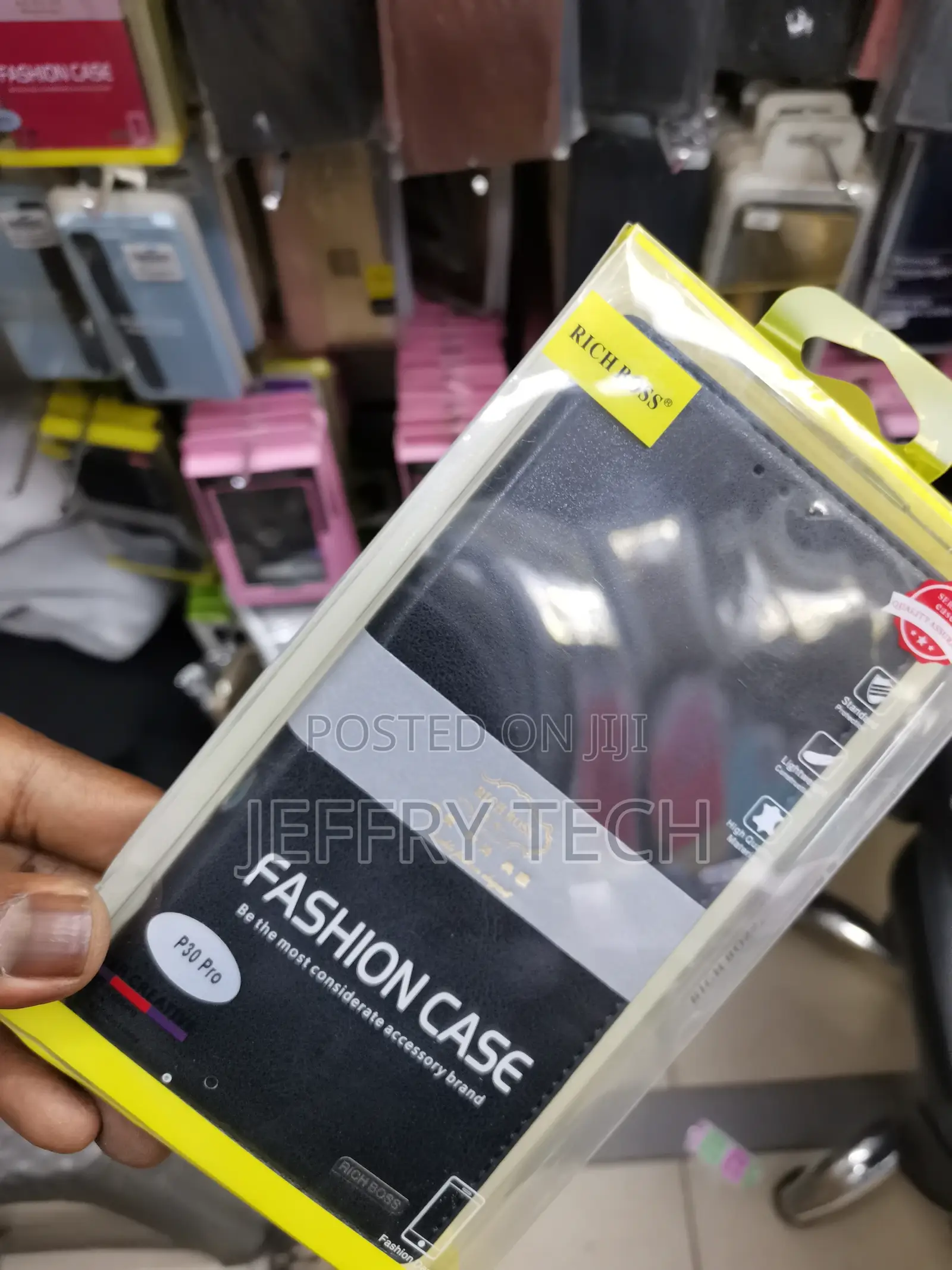 Universal Richboss Flip Case for Huawei P30 Pro -Black
