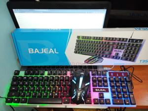 Wired USB Gaming Keyboard With RGB Lights and Mouse - main view