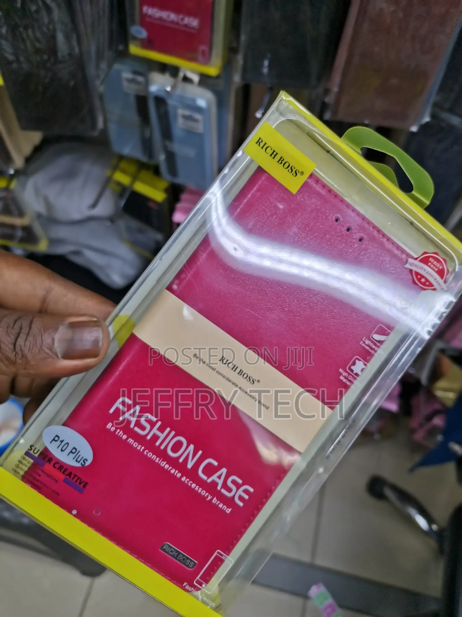 Universal Richboss Flip Case for Huawei P10 Plus-Pink