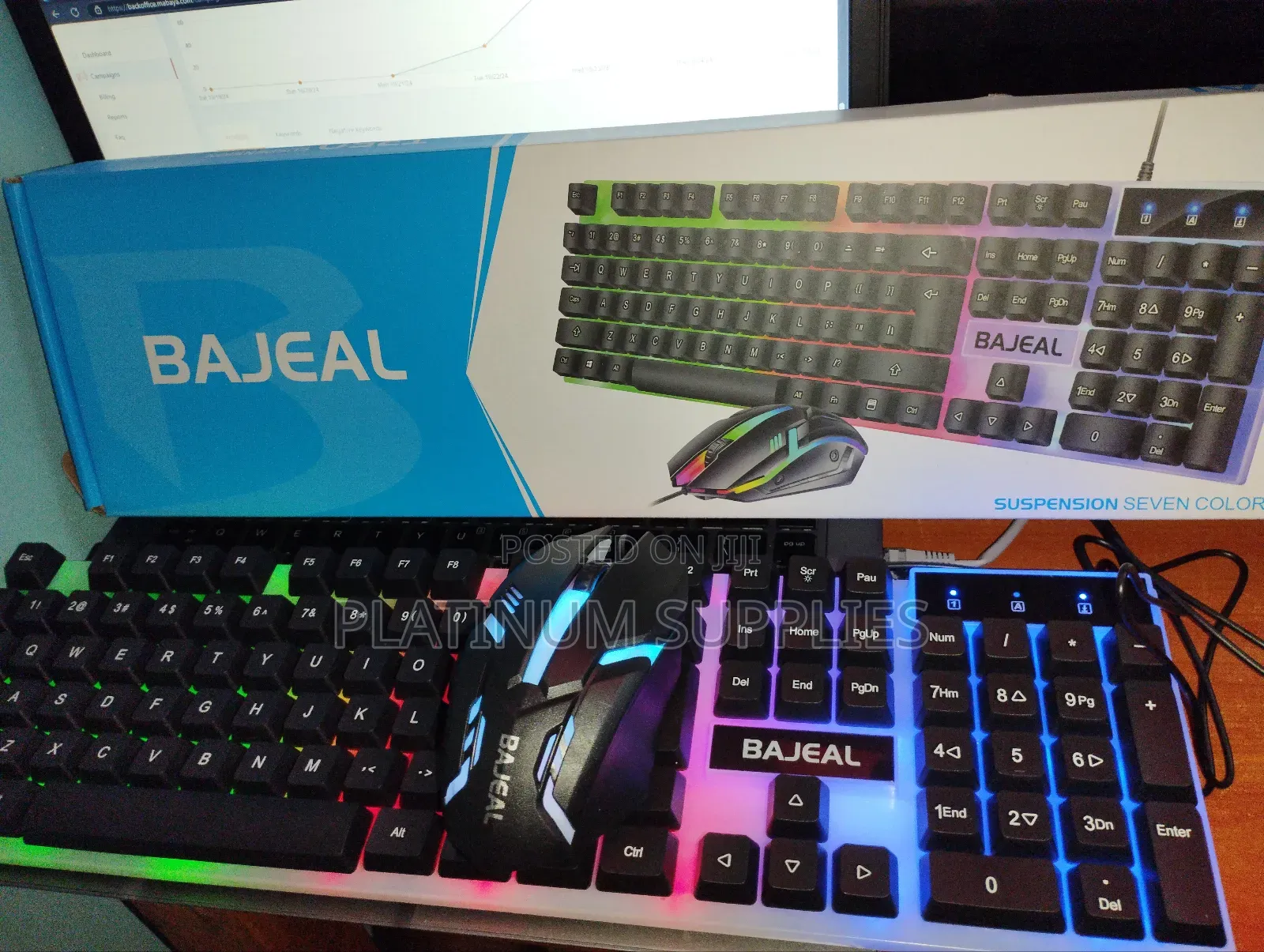 Mechanical Programmable Keyboard and Mouse Compo RGB Lights in Nairobi