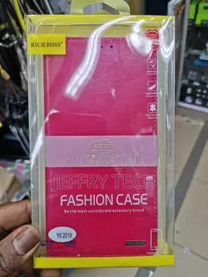 Universal Rich Boss Flip Cover for Huawei Y6 2019 -Pink