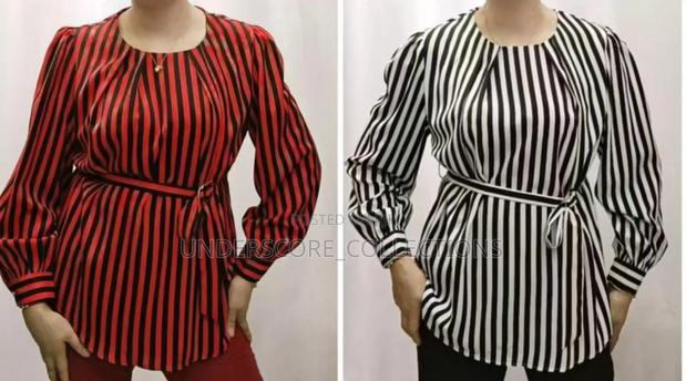 Executive Ladies Chiffon Plain and Stripped Blouses - thumbnail 2