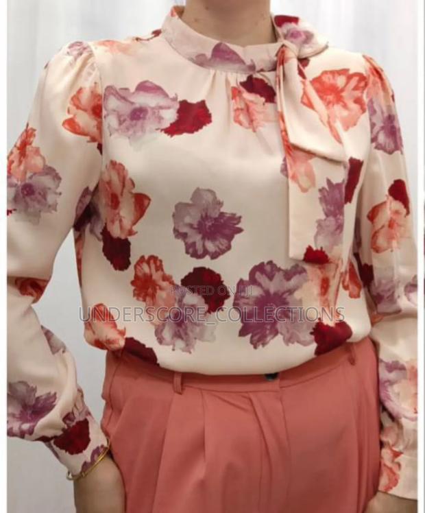 Executive Ladies Heavy Multicolour Chiffon Blouses - main view